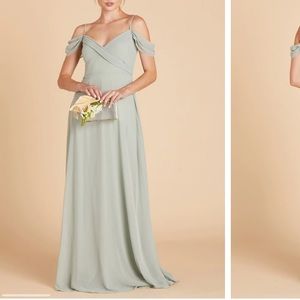 Birdy Grey Spence Convertible Dress, Sage Green, Professionally Hemmed